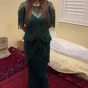 Emerald Green Gown / Dress